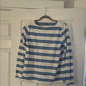 Vineyard Vines Navy and White Striped Shirt
